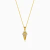 Golden Gadadhari Pendant With Box Chain For Him