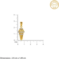 Golden Gadadhari Pendant With Box Chain For Him