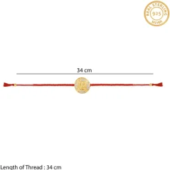 Golden Ganesha Blessing Rakhi