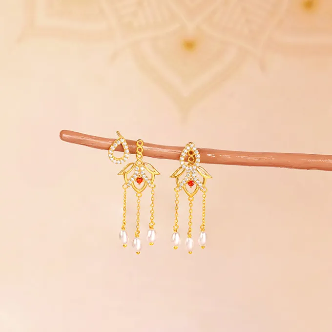 Golden Gauri Earrings