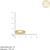 Golden Geometric Band For Him (Size 20)