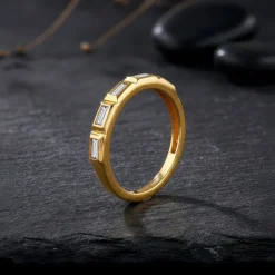 Golden Geometric Band For Him (Size 20)
