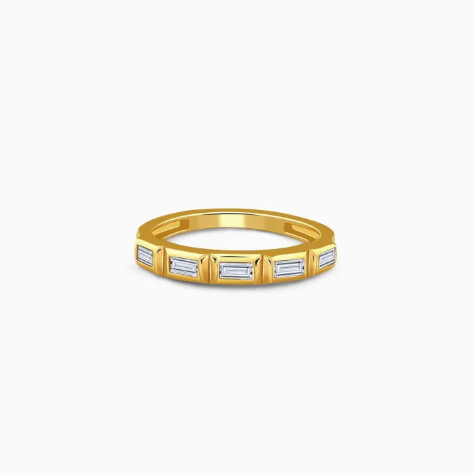 Golden Geometric Band For Him (Size 20)