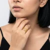 Golden Gilded Flow Ring (Size 12)