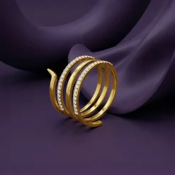 Golden Gilded Flow Ring (Size 12)