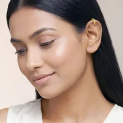 Golden Gilded Rebel Cuff Earrings