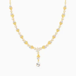 Golden Glinting Joy Zircon Pendant