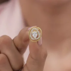 Golden Glittering Earrings
