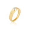 Golden Glowing in Love Couple Rings