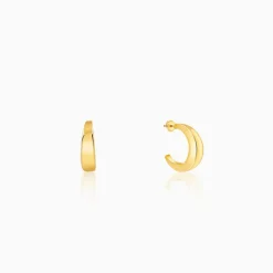 Golden Half Moon Earrings