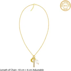 Golden Half Moon Necklace