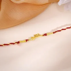 Golden Hanuman Gadha Rakhi