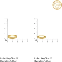 Golden Harmony Couple Rings