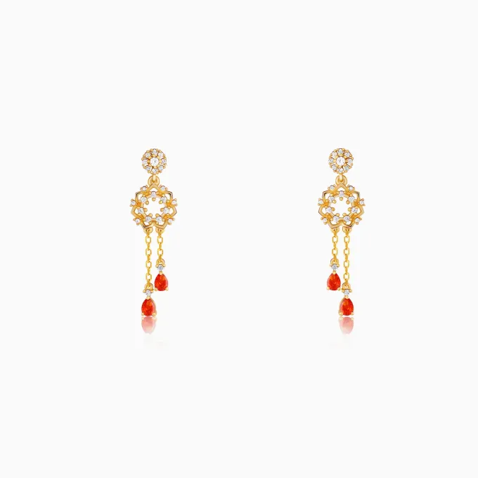 Golden Hecate Dangler Earrings