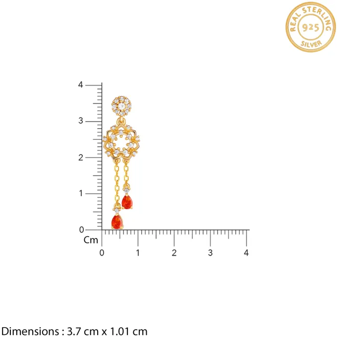 Golden Hecate Dangler Earrings