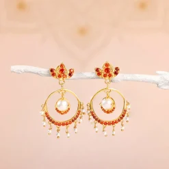 Golden Hera Chandbali Earrings