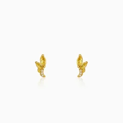 Golden Honey Stud Earrings