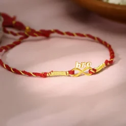Golden Infinite Bhai Love Rakhi