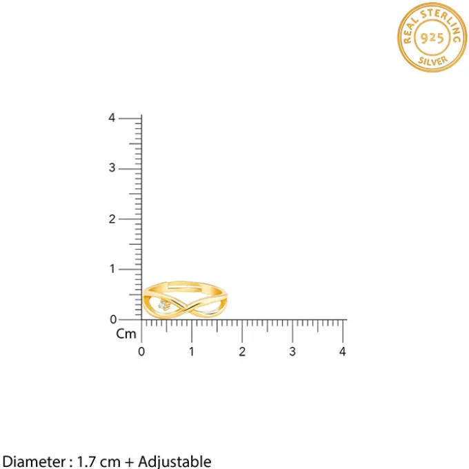 Golden Infinity Bliss Ring