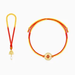 Golden Irreplaceable Bond Bhaiya Bhabhi Rakhis