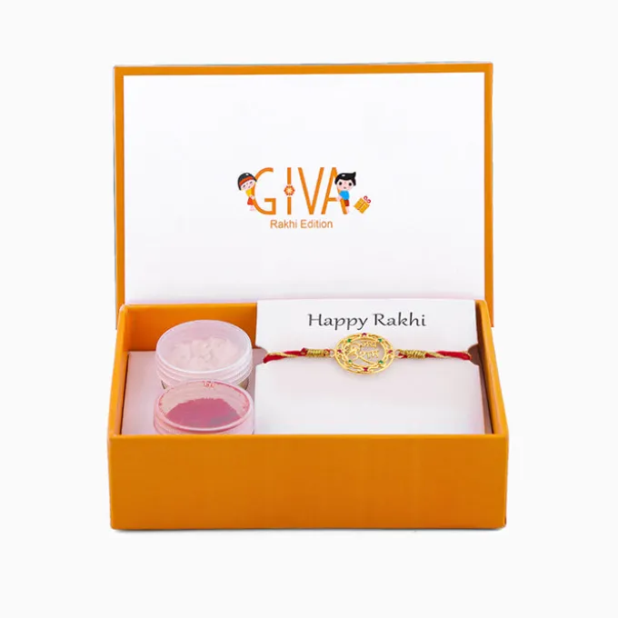 Golden Jai Shree Ram Rakhi