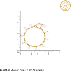 Golden Jessica Pearl Bracelet