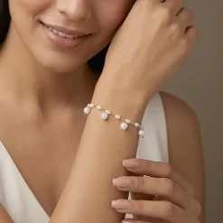 Golden Julianne Pearl Bracelet