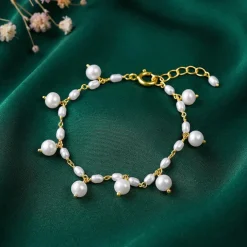 Golden Julianne Pearl Bracelet