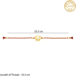 Golden Kamal Rakhi