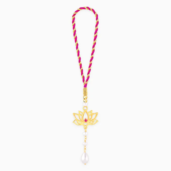 Golden Kamal Vibes Lumba Rakhi