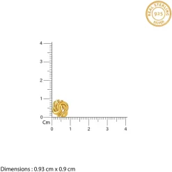 Golden Knot Stud Earrings