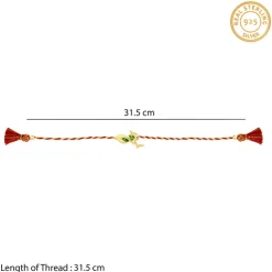 Golden Krishna Flute Rakhi cum Pendant