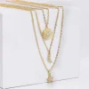 Golden Layered Constellation Charm Necklace