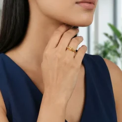 Golden Light It Up Ring