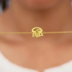 Golden Lord Ganesh Bracelet Rakhi