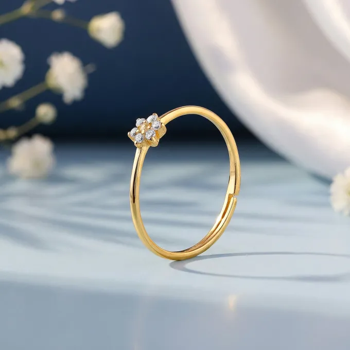 Golden Lovely Floret Ring