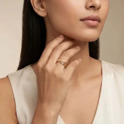 Golden Luxe Lattice Ring (Size 12)