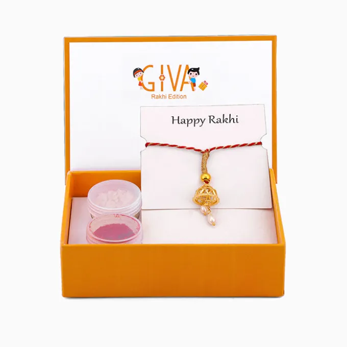 Golden Made With Love Lumba Rakhi