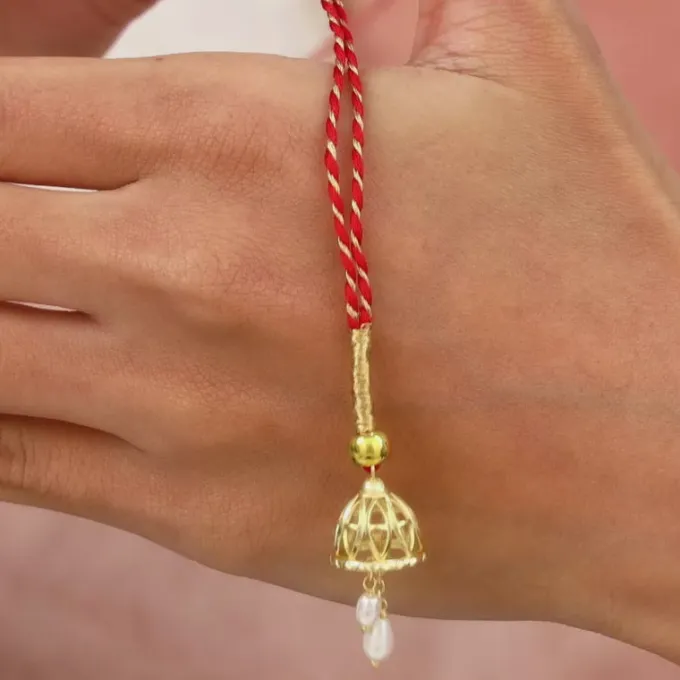 Golden Made With Love Lumba Rakhi