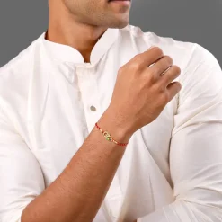 Golden Mayur Rakhi