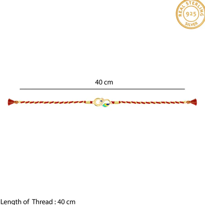 Golden Mayur Rakhi