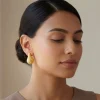 Golden Memorial Teardrop Earrings