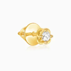 Golden Mini Floral Earrings