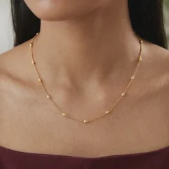 Golden Minimal Glow Necklace
