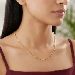 Golden Minimal Glow Necklace