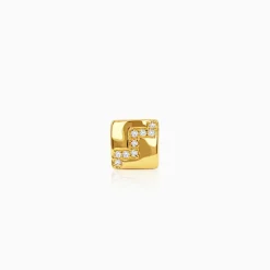 Golden Modern Mosaic Stud For Him