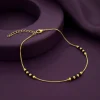 Golden Moonlit Beaded Anklet