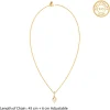 Golden Mystic Gaze Pendant with Link Chain