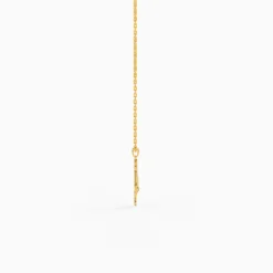 Golden Mystic Gaze Pendant with Link Chain