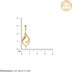 Golden Mystic Gaze Pendant with Link Chain